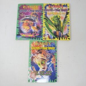 RL Stine Ghosts of Fear Street Books 3 4 5 Aqua Apes Nightmare 3D Tree House Lot